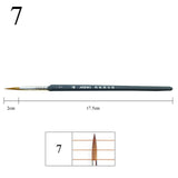 1 Piece Paint Brush Miniature Detail Fineliner Nail Art Drawing Brushes Wolf Half Paint Brushes For Acrylic Painting Supplies