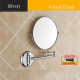 Houmaid Bathroom Fixture Shower Room Makeup Bath Mirror Cosmetology Copper Mirror Two-sided Mirror For Holtel