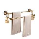 Antique Bronze Carved Aluminum Bathroom Accessories Fixture Bath Hardware Sets Towel Shelf Paper Holder Cloth Hook  MLS8220