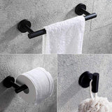 Stainless Steel 3-Piece Bathroom Hardware Set Modern Round Towel Bars Bathroom Fixtures Wall Mount, Polished Finish towel bar