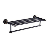 Black antique brushed aluminum bathroom fixture bathtub hardware set towel rack towel bar paper frame cloth hook series