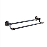 Black antique brushed aluminum bathroom fixture bathtub hardware set towel rack towel bar paper frame cloth hook series