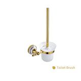 Gold Bathroom Accessories Ceramics Sets Bathroom Towel Holder for Wall Toilet Paper Holder Toilet Brush Holder Bathroom Fixtures