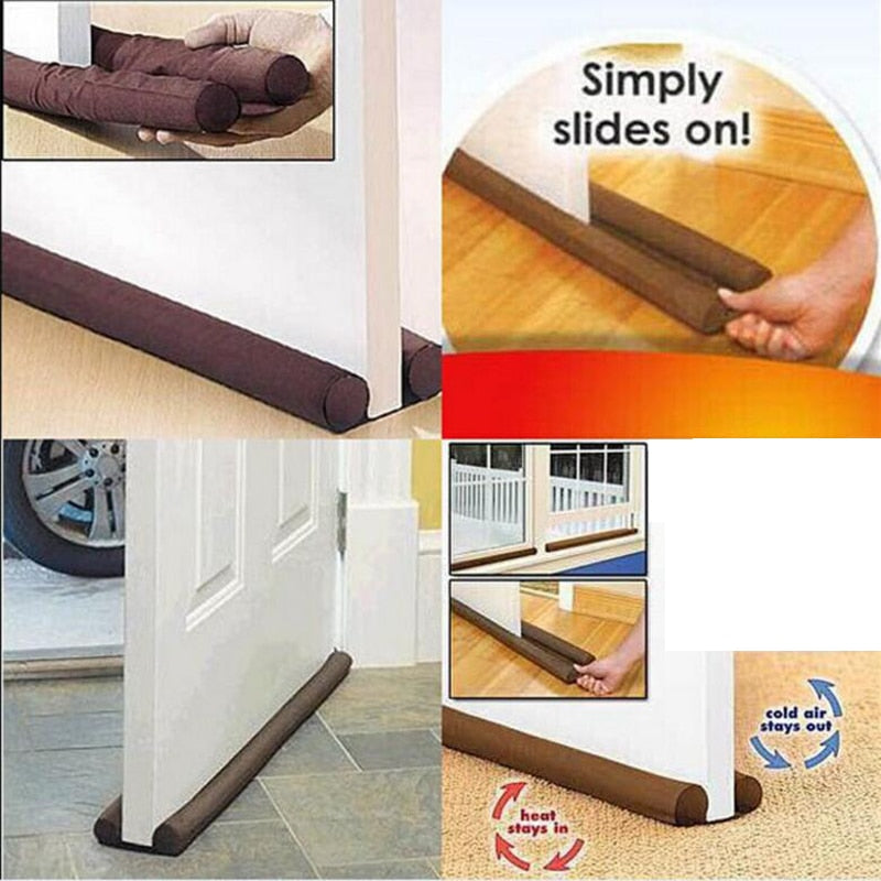 Durable Twin Door stopper Draft Dodger Guard Stopper Energy Save Window Protector Doorstop Decor Home Improvement drop shippinfg