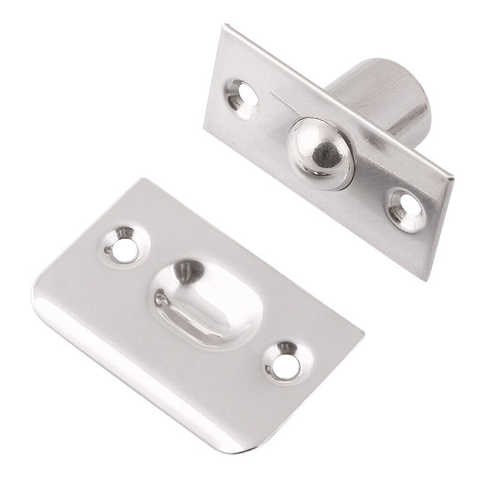 Invisible Door Fitting With Screw Durable Ball Catch Home Improvement Easy Installation Accessories Stainless Steel Closet