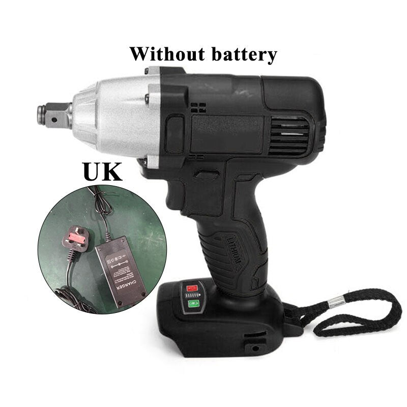 128V Electric Brushless Cordless Car Tire Driver Impact Wrench Home Equipment