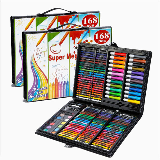 288 PCS Kids Gift Watercolor Drawing Art Marker Brush Pen Set Children Painting Art Set For Kids Gift Office Stationery Supplies