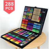 288 PCS Kids Gift Watercolor Drawing Art Marker Brush Pen Set Children Painting Art Set For Kids Gift Office Stationery Supplies