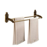 Antique Bronze Carved Aluminum Bathroom Accessories Fixture Bath Hardware Sets Towel Shelf Paper Holder Cloth Hook ELF8210